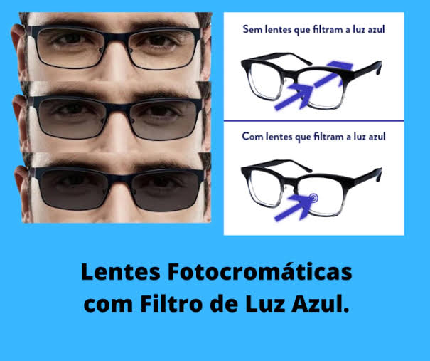 Foto principal de Lente FOTOSENSÍVEL FILTRO AZUL MONOFOCAL