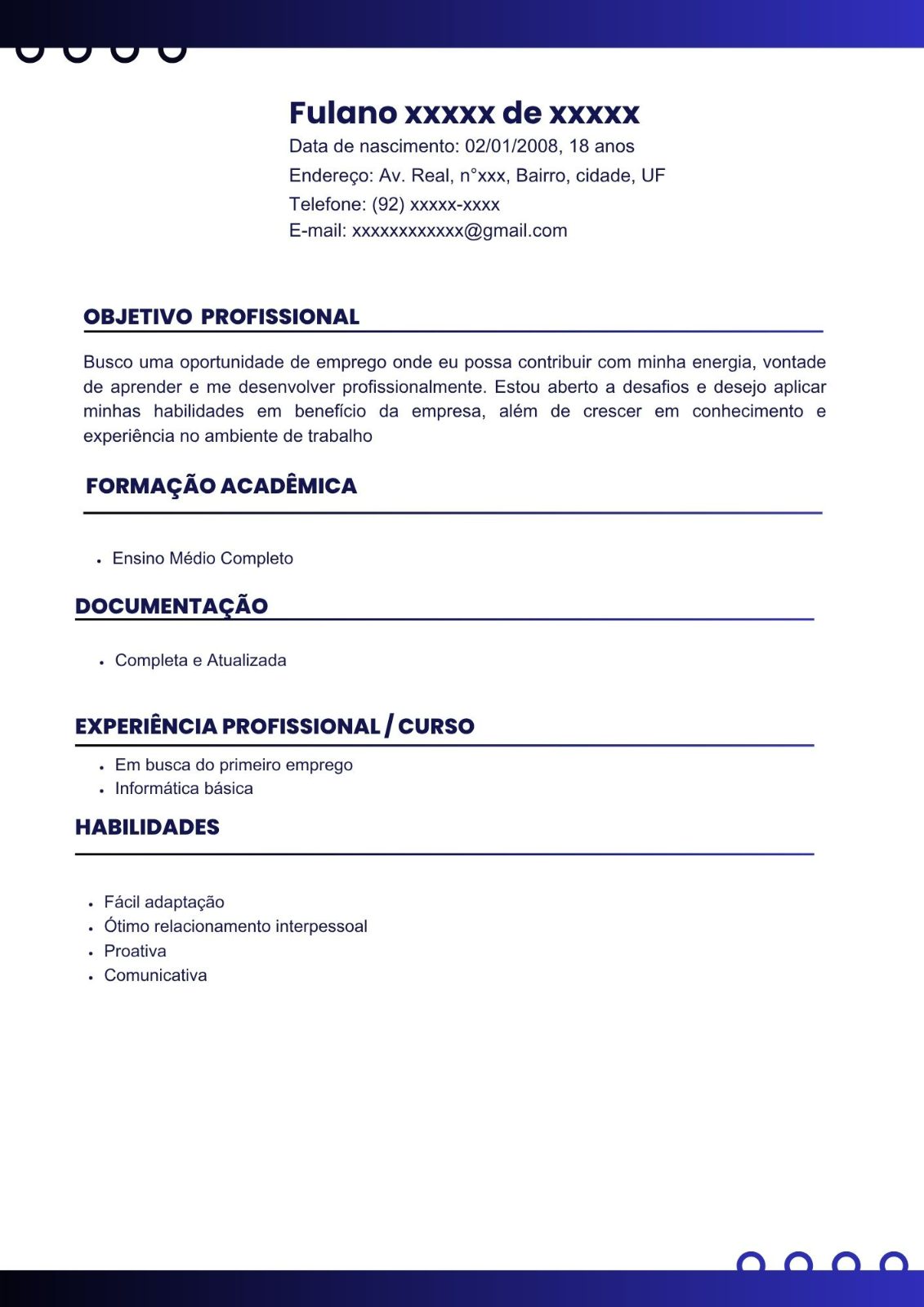 Foto principal de Currículo